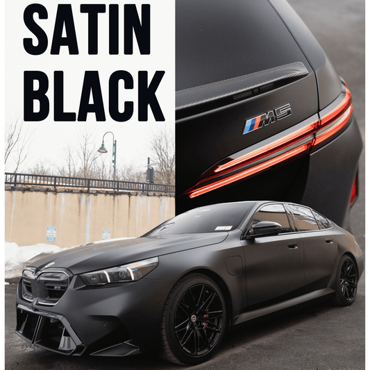Color Paint Protection Film (PPF) 60" - Gloss Black - Satin Black - 6D Carbon Fiber