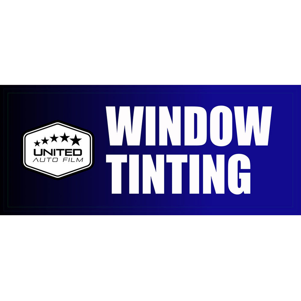 UNITED WINDOW TINT BANNER 6'x2.5'