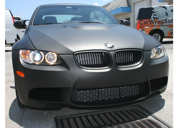 Carbon Fiber Design, Matte Black, Glossy Black Vinyl Wrap 60″