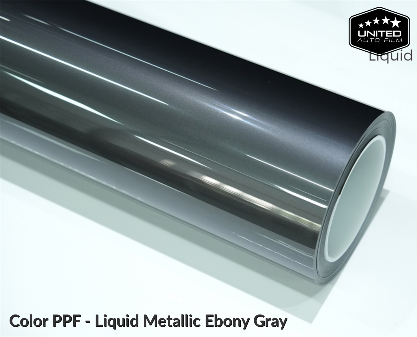 United Auto Film Color PPF - Liquid Metallic Ebony Gray