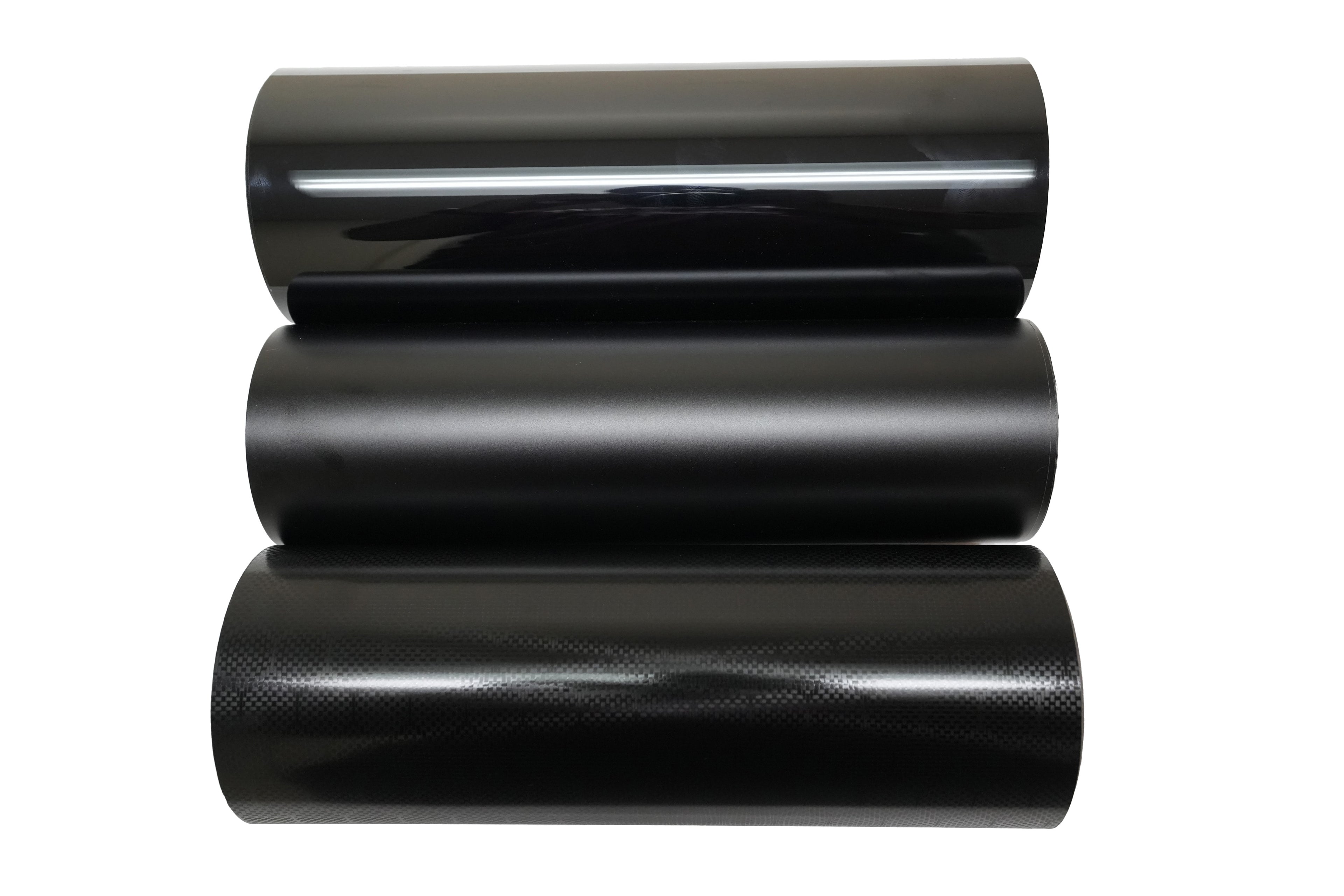 Carbon Fiber Design, Matte Black, Glossy Black Vinyl Wrap 60″