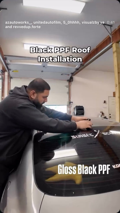 Color Paint Protection Film (PPF) 60" - Gloss Black - Satin Black