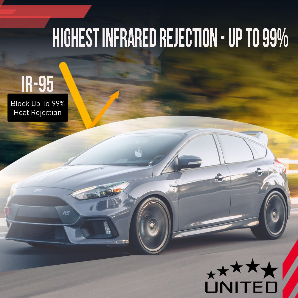 CERAMIC 2-Ply Window Tint Film l 2 mil l 90-97% IR Rejection