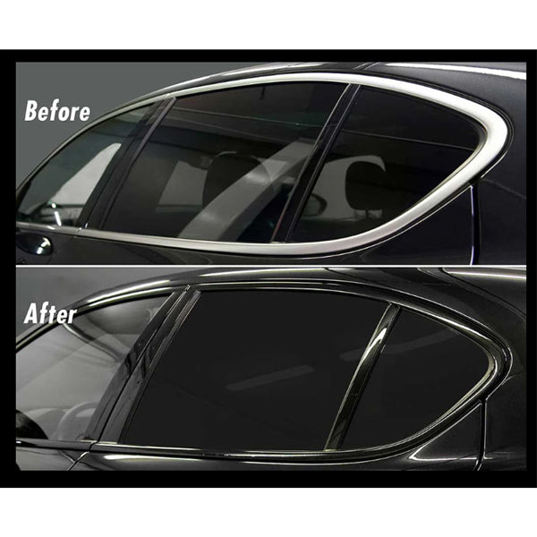 4" 12" Chrome Delete Vinyl Wrap