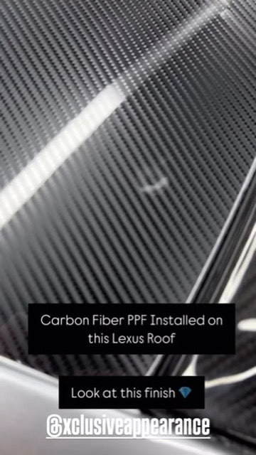 Color Paint Protection Film (PPF) 60" - 6D Carbon Fiber