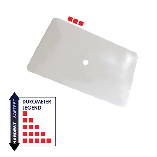 6" White Hard Card Squeegee