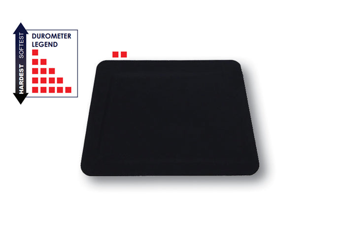 4" Black Hard Card (Medium Soft)