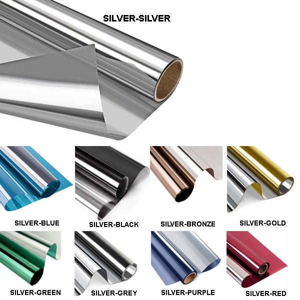 Reflective Mirror Window Film – 2mil – Dual Reflective & One-Way