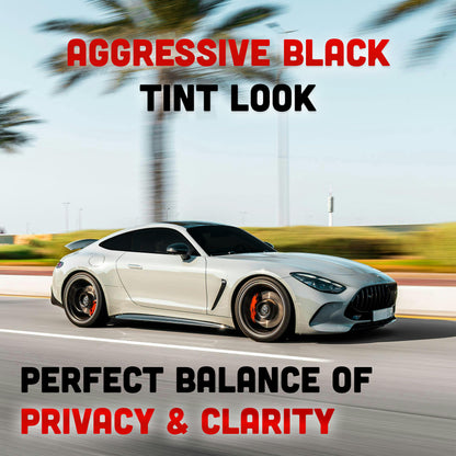 MAX NANO Carbon 2PLY Window Tint Film | 2 mil | 35-75% IR Rejection (Wide Spectrum)