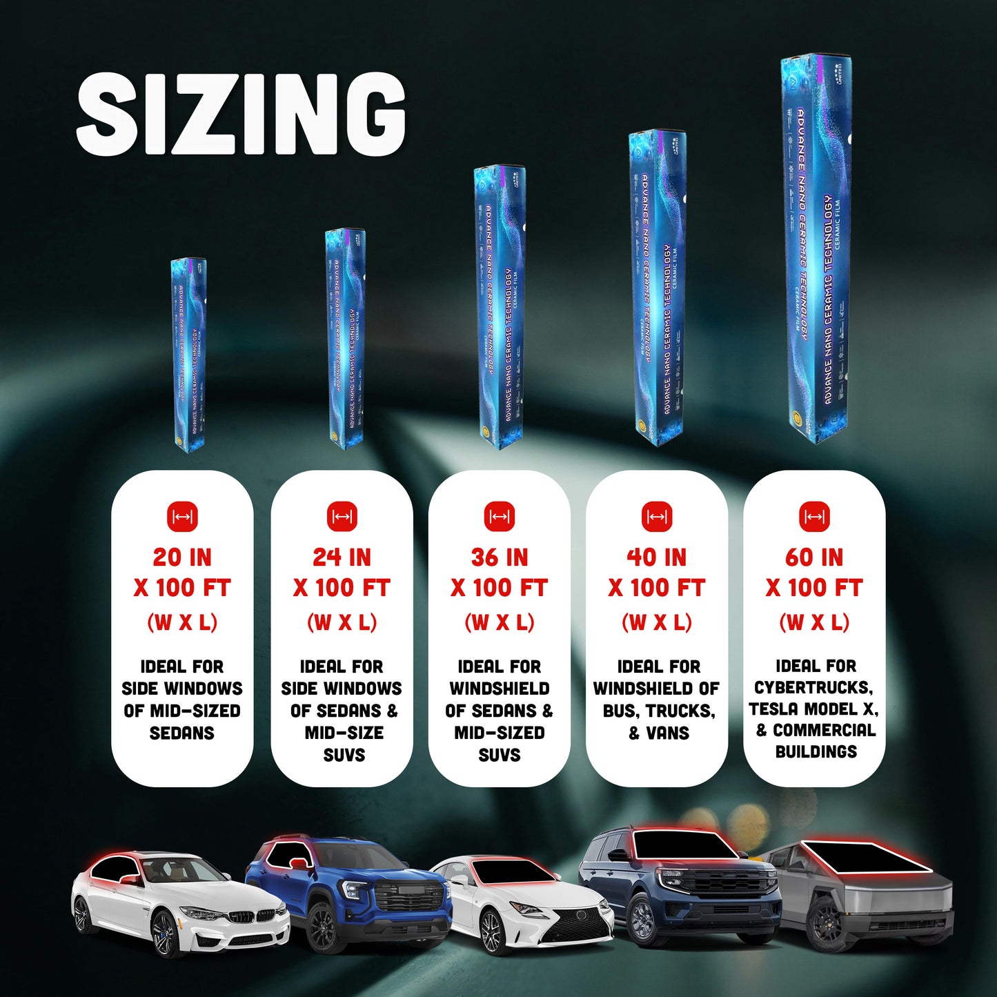 FREE SAMPLE - Advanced Nano Ceramic 2-Ply Window Tint Film