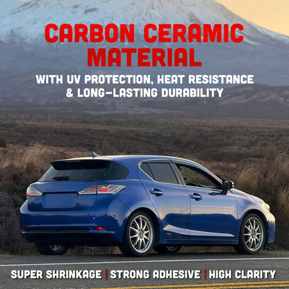 CARBON X SUPREME 2-Ply Window Tint - 2mil - 30-78% IR Rejection - Super Shrinkage