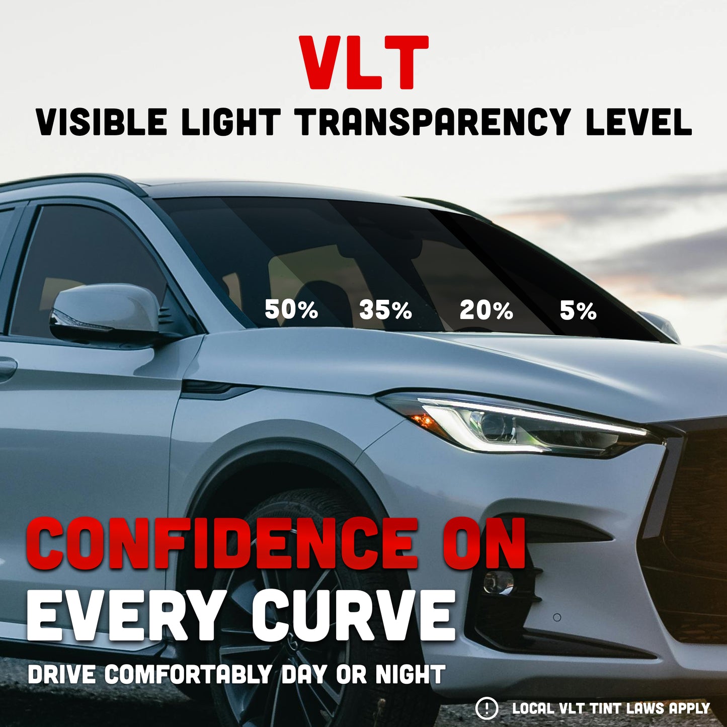 UNIVERSAL BLACK 1-PLY Dyed Window Tint Film