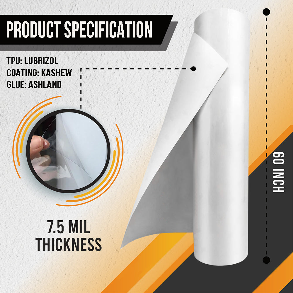 United Auto Film Paint Protection Film (PPF) - Gloss or Matte Finish