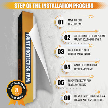 Paint Protection Film (PPF) - Clear Gloss or Matte Finish