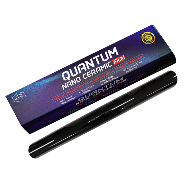QUANTUM CERAMIC 2-Ply Window Tint - 2mil - 90% IR Rejection - Super Shrinkage