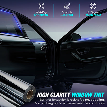 FREE SAMPLE - QUANTUM CERAMIC 2-Ply Window Tint - 2mil - 90% IR Rejection - Super Shrinkage