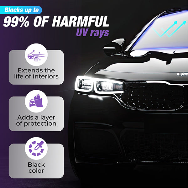 QUANTUM CERAMIC 2-Ply Window Tint - 2mil - 90% IR Rejection - Super Shrinkage