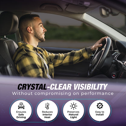 FREE SAMPLE - QUANTUM CERAMIC 2-Ply Window Tint - 2mil - 90% IR Rejection - Super Shrinkage