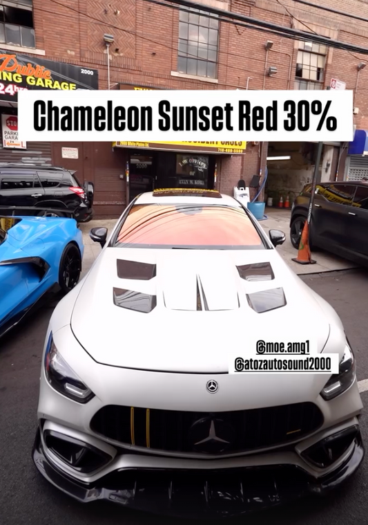 Chameleon Ceramic Window Film - Sunset Red 30%