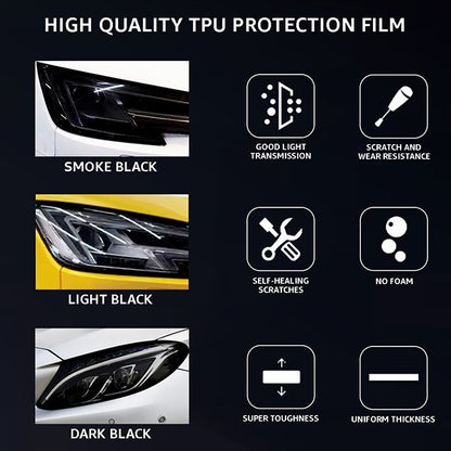 TPU Headlights / Tail-lights Protection Film 20"
