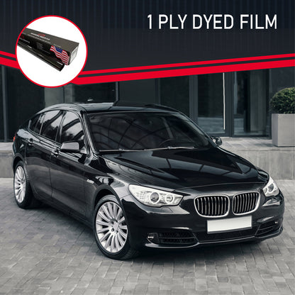 FREE SAMPLE - UNIVERSAL BLACK 1-PLY Dyed Window Tint Film