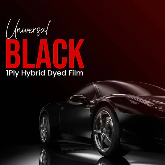 UNIVERSAL BLACK 1-PLY Dyed Window Tint Film