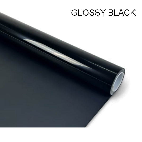 Carbon Fiber Design, Matte Black, Glossy Black Vinyl Wrap 60″