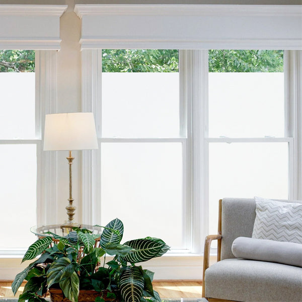 White Frost Privacy Film