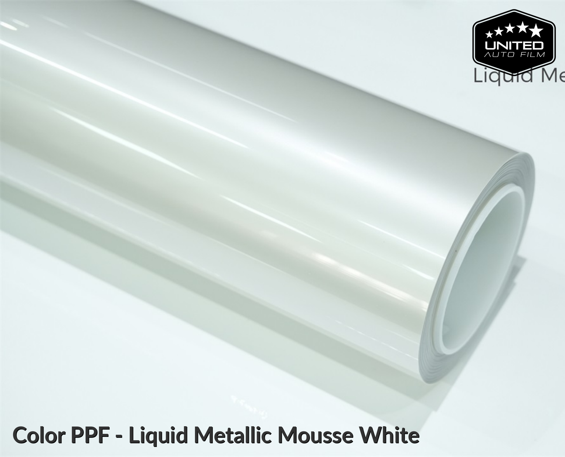 United Auto Film Color PPF - Liquid Metallic Mousse White
