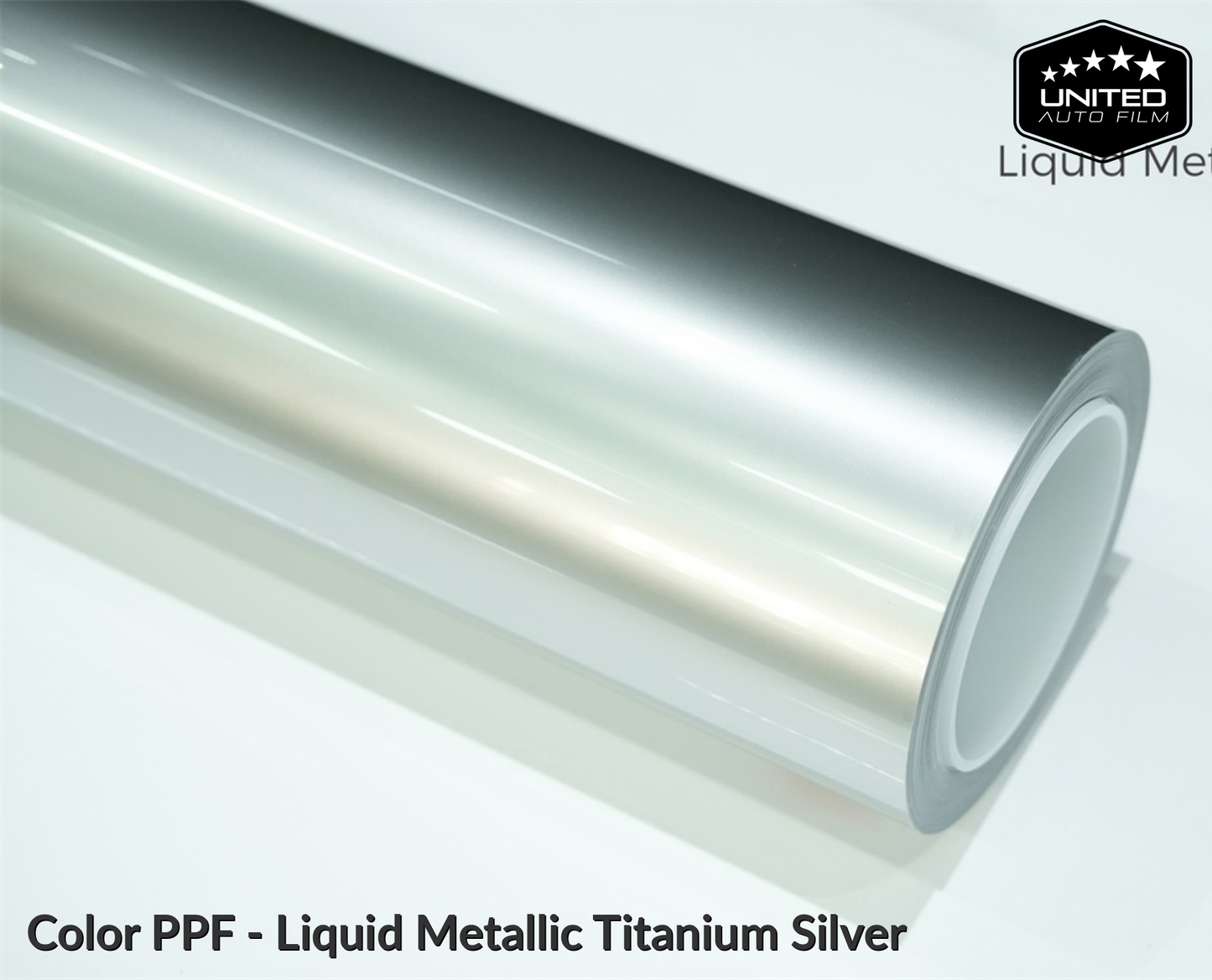 United Auto Film Color PPF - Liquid Metallic Titanium Silver