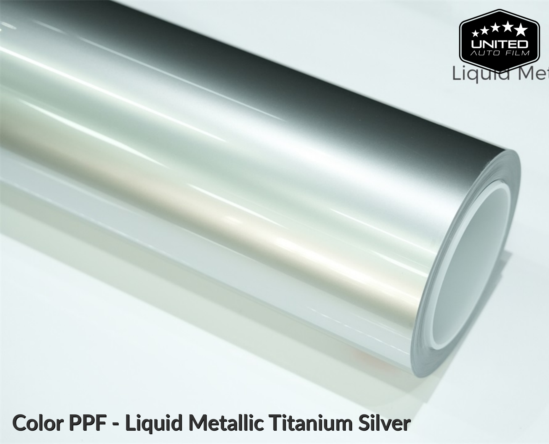United Auto Film Color PPF - Liquid Metallic Titanium Silver