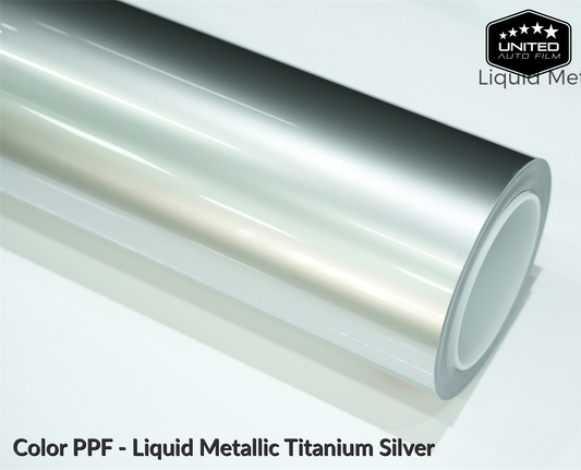 United Auto Film Color PPF - Liquid Metallic Titanium Silver