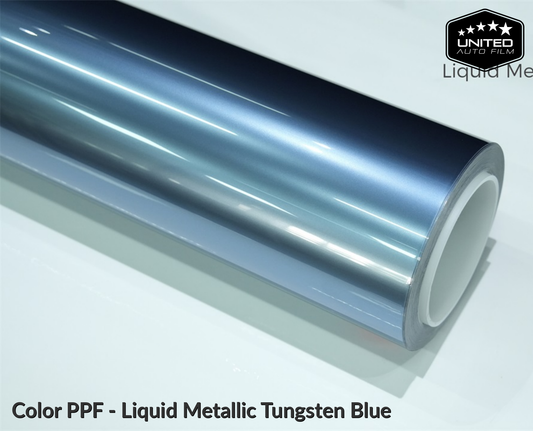 United Auto Film Color PPF - Liquid Metallic Tungsten Blue