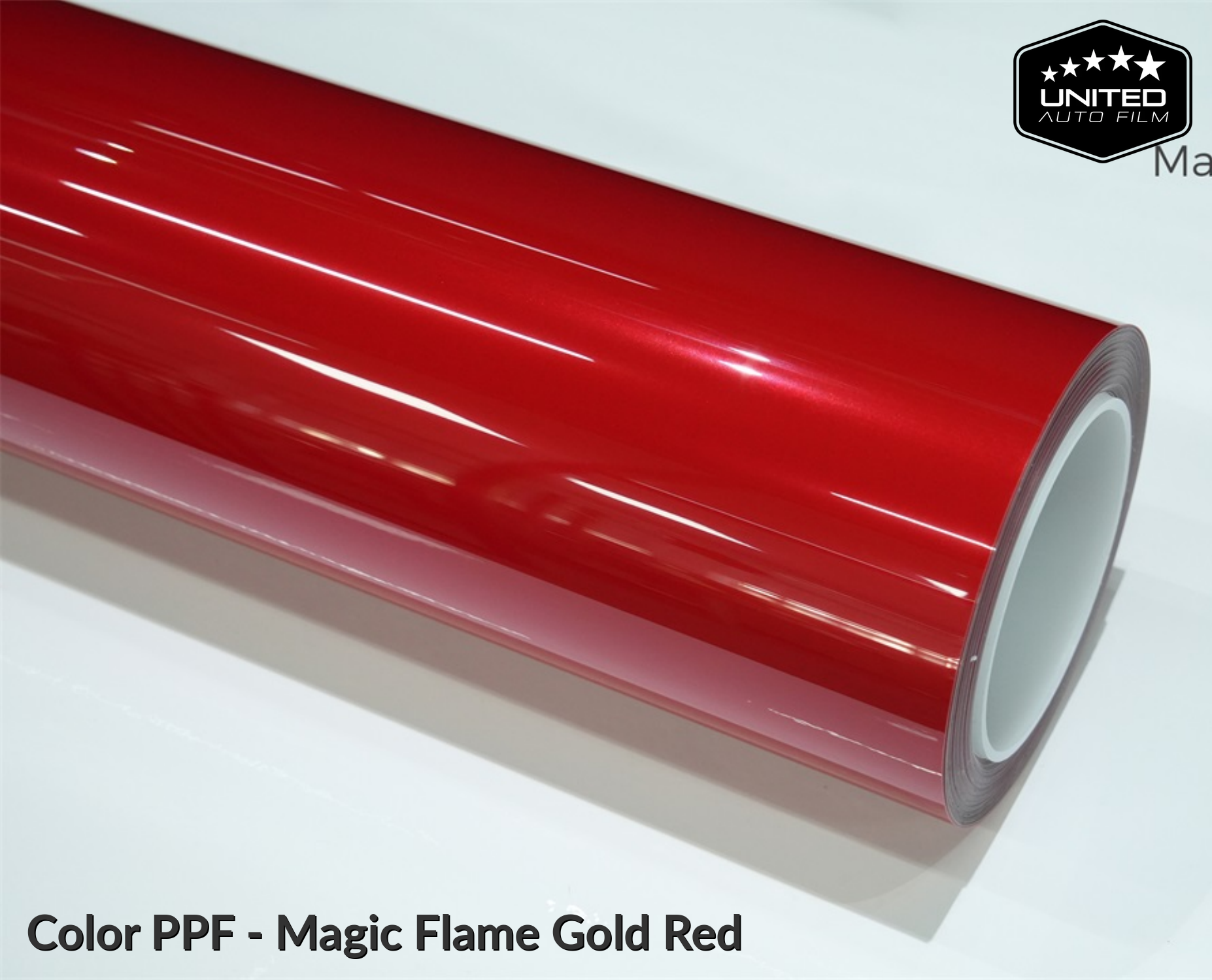 United Auto Film Color PPF - Magic Flame Gold Red