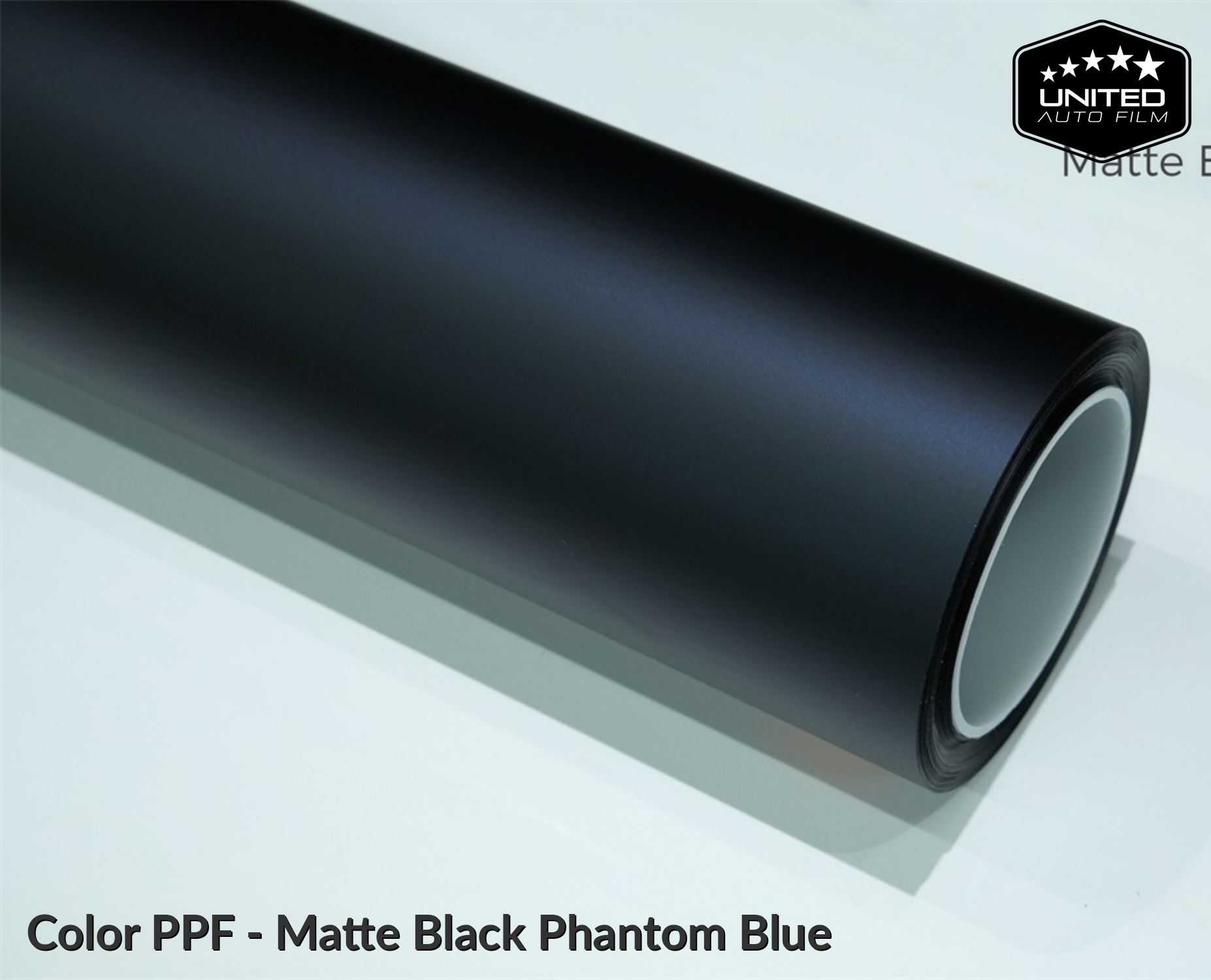 United Auto Film Color PPF - Matte Black Phantom Blue