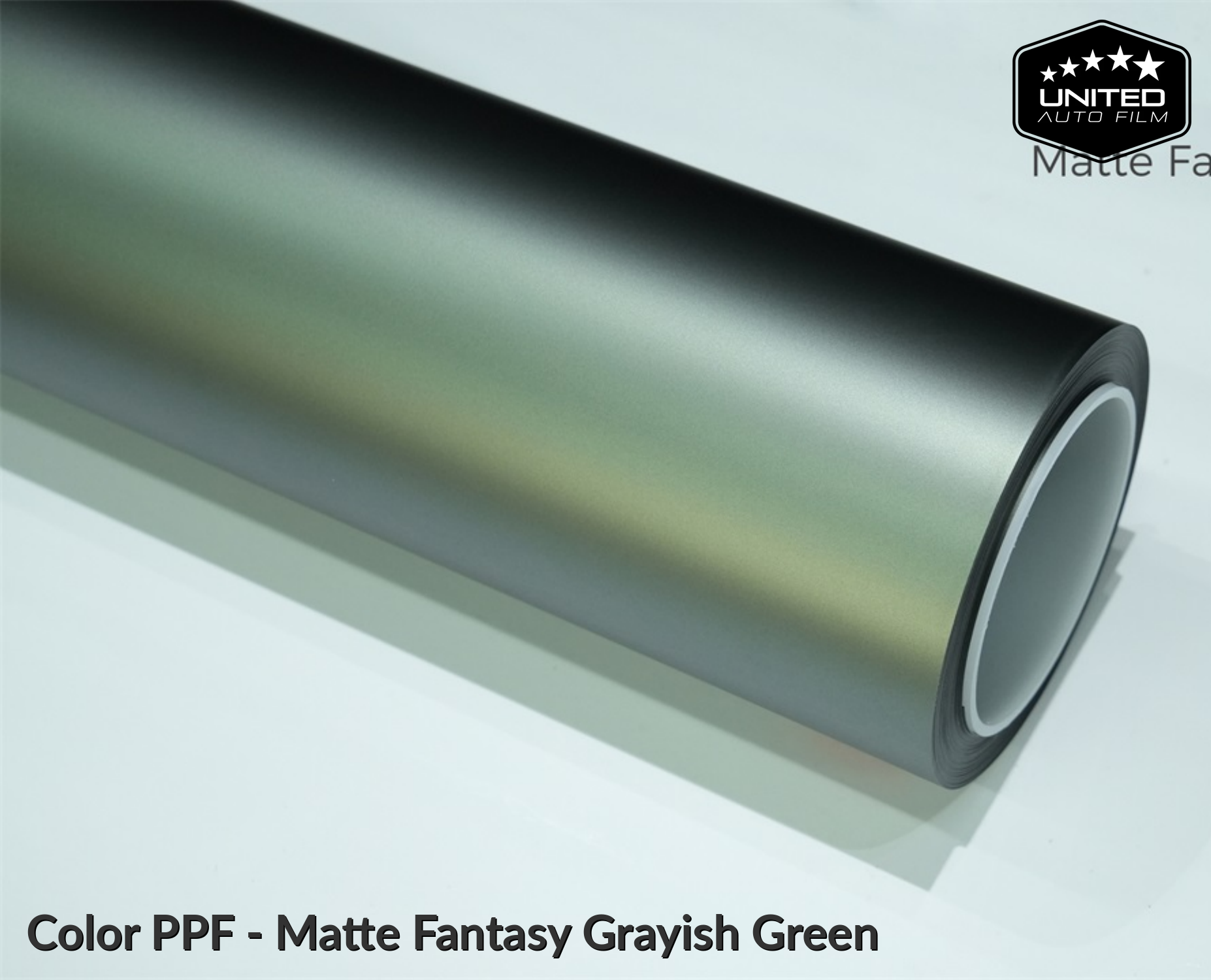 United Auto Film Color PPF - Matte Fantasy Grayish Green