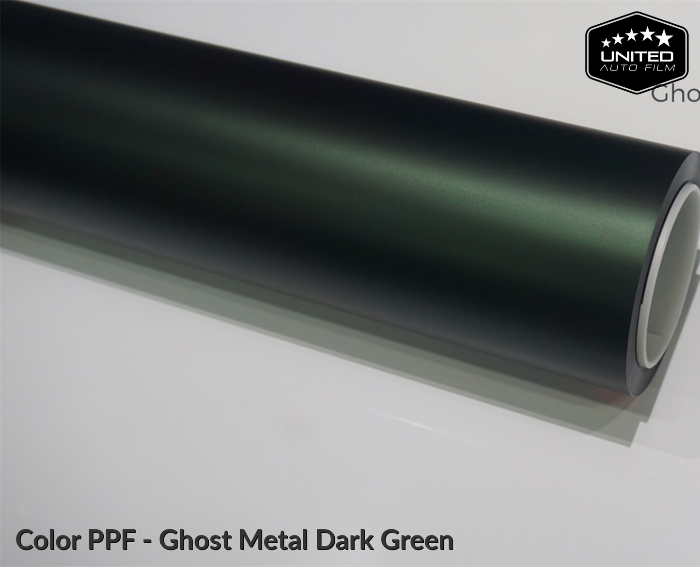 United Auto Film Color PPF - Matte Ghost Metallic Dark Green