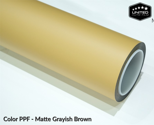 United Auto Film Color PPF - Matte Grayish Brown