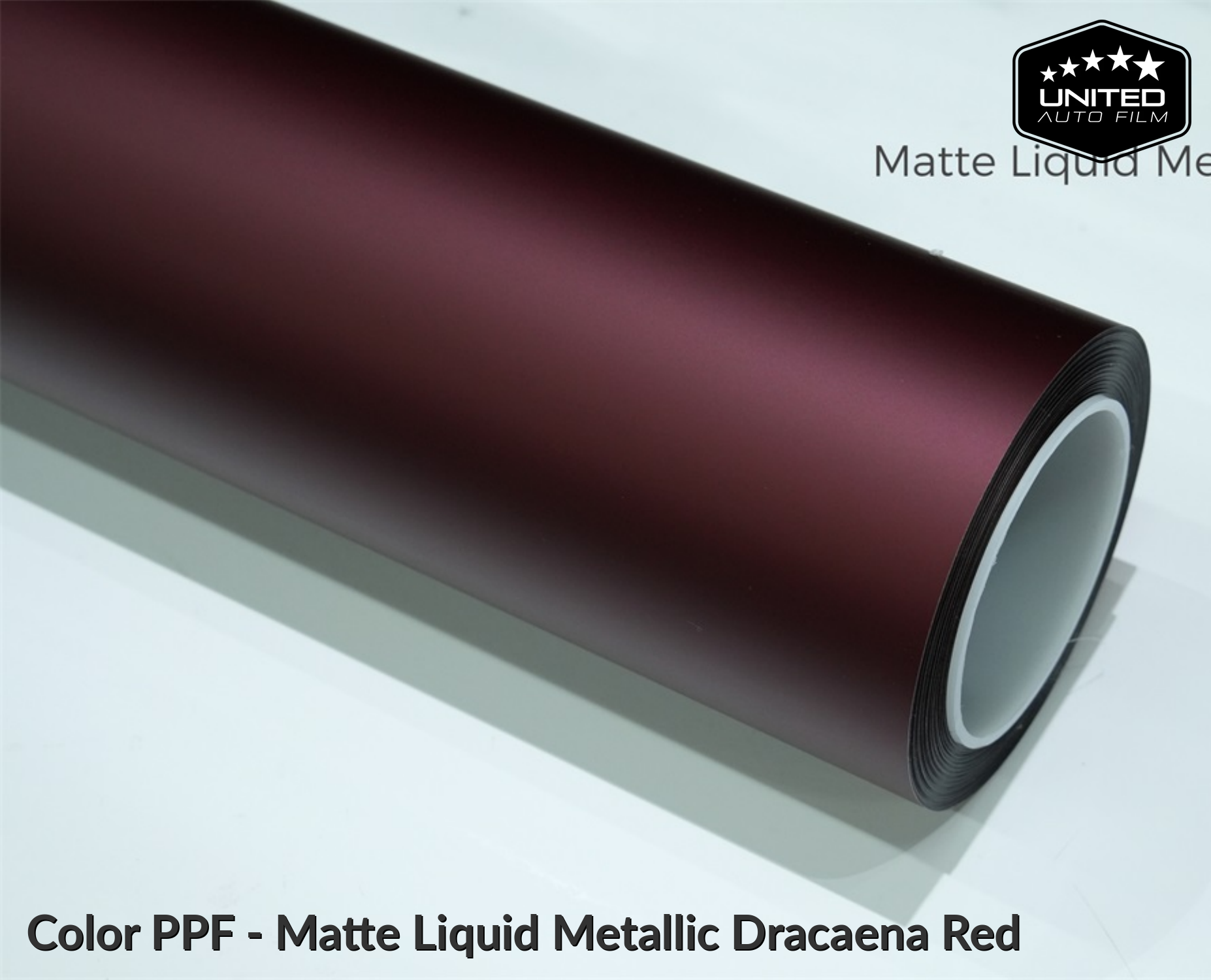 United Auto Film Color PPF - Matte Liquid Metallic Dracaena Red
