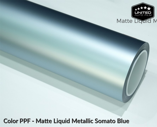 United Auto Film Color PPF - Matte Liquid Metallic Somato Blue
