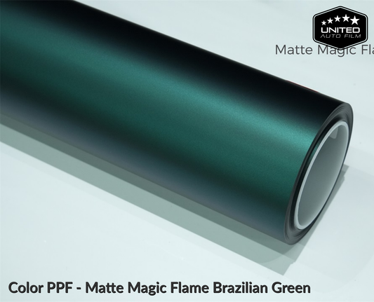United Auto Film Color PPF - Matte Magic Flame Brazilian Green