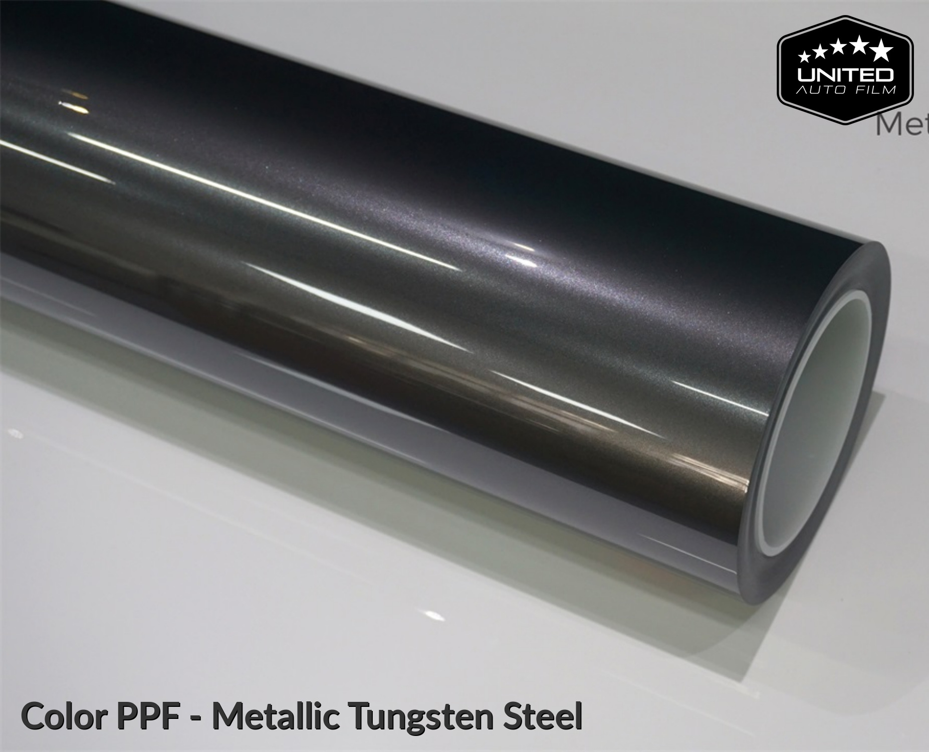 United Auto Film Color PPF - Metallic Tungsten Steel