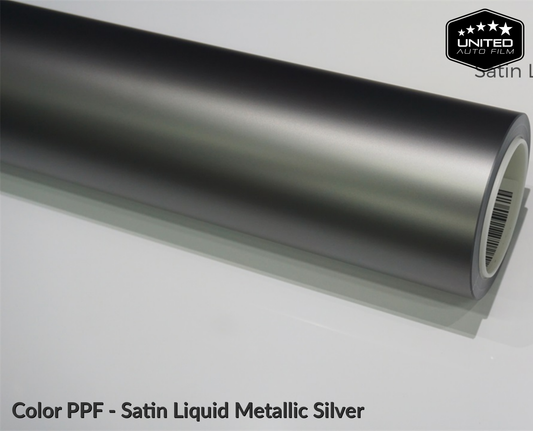 United Auto Film Color PPF - Satin Liquid Metallic Silver
